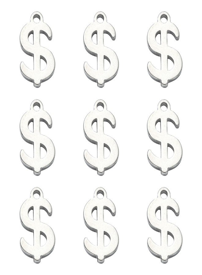 Ipotkitt 20 Pcs 304 Stainless Steel Dollar Sign Charms Flat Vintage Money Sign Charms for DIY Necklace Bracelet Earrings Jewelry Making Accessories - Image 1