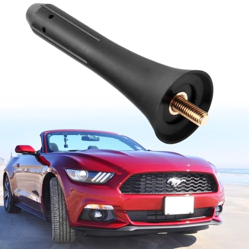 VOFONO Antenna for 2015-2024 Ford Mustang Convertible, 3 Inch Short Replacement Ford Mustang Billet Antenna Mast Designed for Optimized FM AM Radio Reception - Image 1
