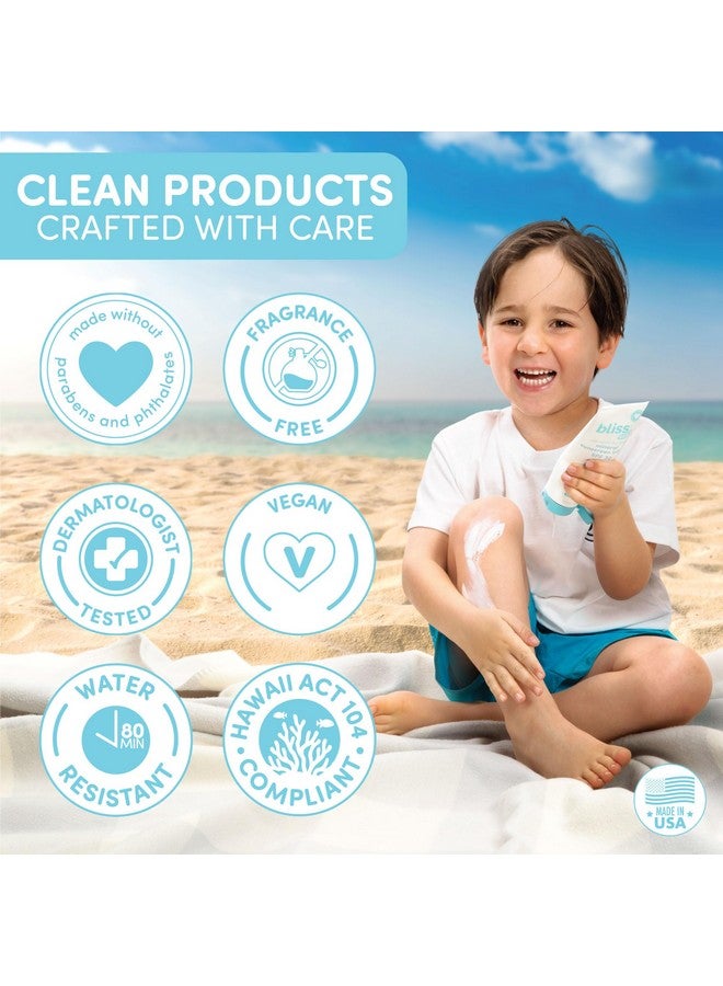 بليس واقي شمس بليس بيبي، لوشن معدني فاخر بعامل حماية من الشمس 30، أكسيد الزنك الطبيعي، خالٍ من العطور، مضاد للحساسية ومختبر من قبل أطباء الجلدية، مقاوم للماء، نباتي، للبشرة الحساسة - للأطفال والرضع وجميع أفراد الأسرة - Image 2