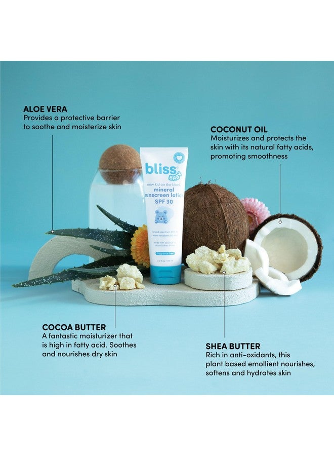 بليس واقي شمس بليس بيبي، لوشن معدني فاخر بعامل حماية من الشمس 30، أكسيد الزنك الطبيعي، خالٍ من العطور، مضاد للحساسية ومختبر من قبل أطباء الجلدية، مقاوم للماء، نباتي، للبشرة الحساسة - للأطفال والرضع وجميع أفراد الأسرة - Image 4