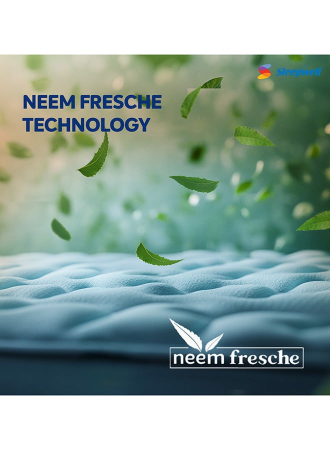 Sleepwell Fitrest Classic | Acuprofile PU Foam | King Bed Size | Medium Firm | Neem Fresche Technology | Anti Sag Mattress (200L x 150W x 20H cm) Thickness 20 cm - Image 3