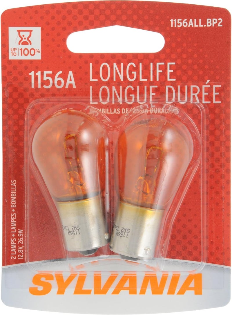 OSRAM SYLVANIA 1156A Long Life Miniature Bulb, (Contains 2 Bulbs) - Image 1
