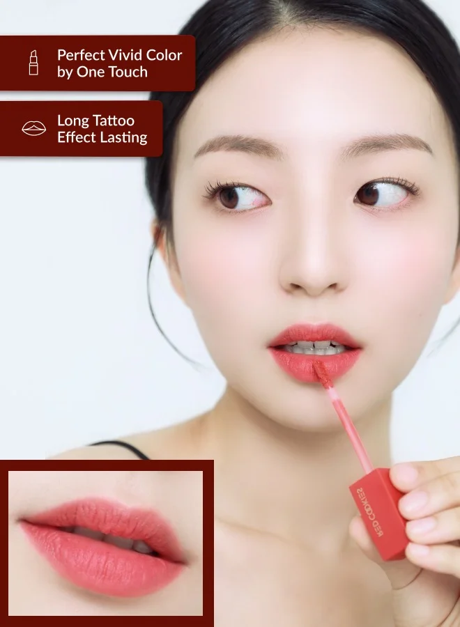 RED COOKIES Korean Long Lasting Brownie Velvet Tint Lipstick - Shade: B6 Maeryuk Balsan