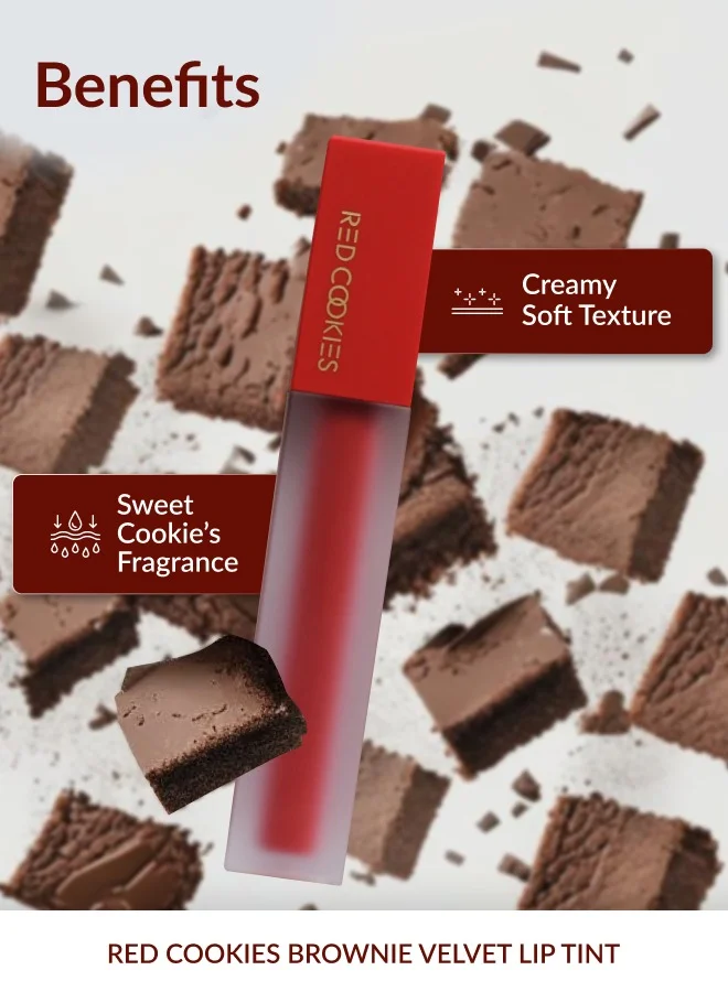 RED COOKIES Korean Long Lasting Brownie Velvet Tint Lipstick - Shade: B6 Maeryuk Balsan