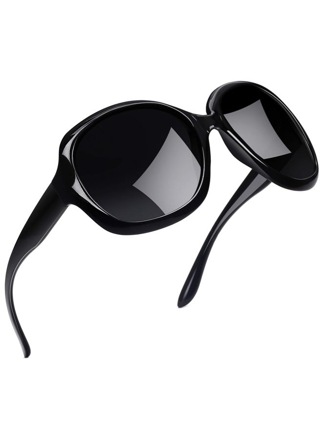 جي سي سي جوو نظارات شمسية كبيرة الحجم للنساء عصرية مستقطبة للقيادة، نظارات شمسية نسائية للحماية من الأشعة فوق البنفسجية - Image 1