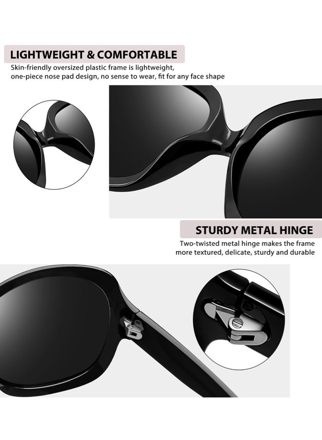 جي سي سي جوو نظارات شمسية كبيرة الحجم للنساء عصرية مستقطبة للقيادة، نظارات شمسية نسائية للحماية من الأشعة فوق البنفسجية - Image 5