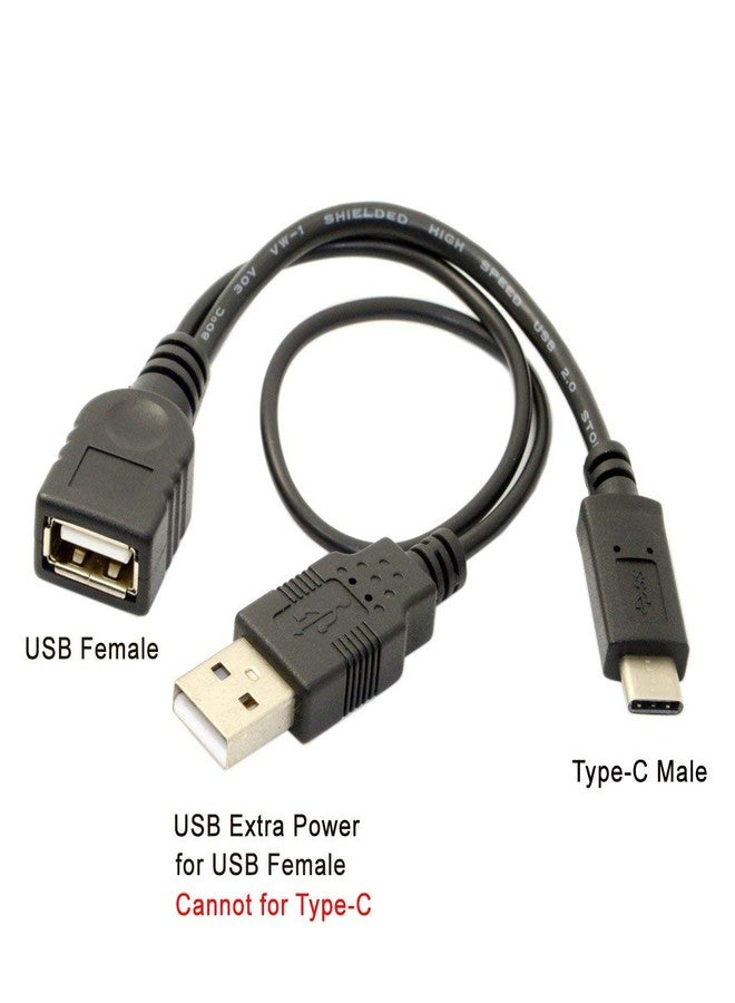 chenyang USB C OTG Cable USB 3.1 Type C to USB 2.0 OTG Data Cable with USB Power - Image 2
