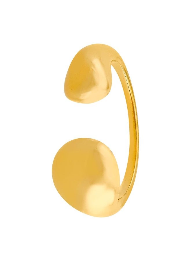 KUSHAL'S Fashion Jewellery Gold Polished Copper Trendy Zircon Finger ring, Best for Casual Wear & Special Occasion - 455163 - Image 3