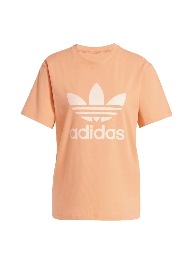 adidas تي شيرت تريفويل أورانج أوريجينالز نسائي