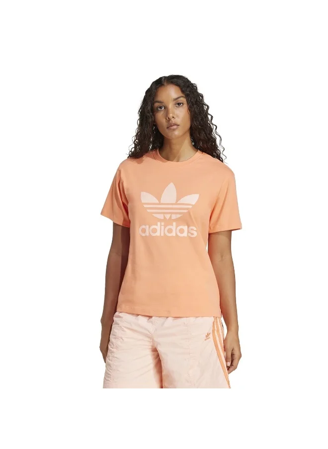 اديداس اوريجينالز adidas TREFOIL TEE Orange Originals Women T-SHIRTS