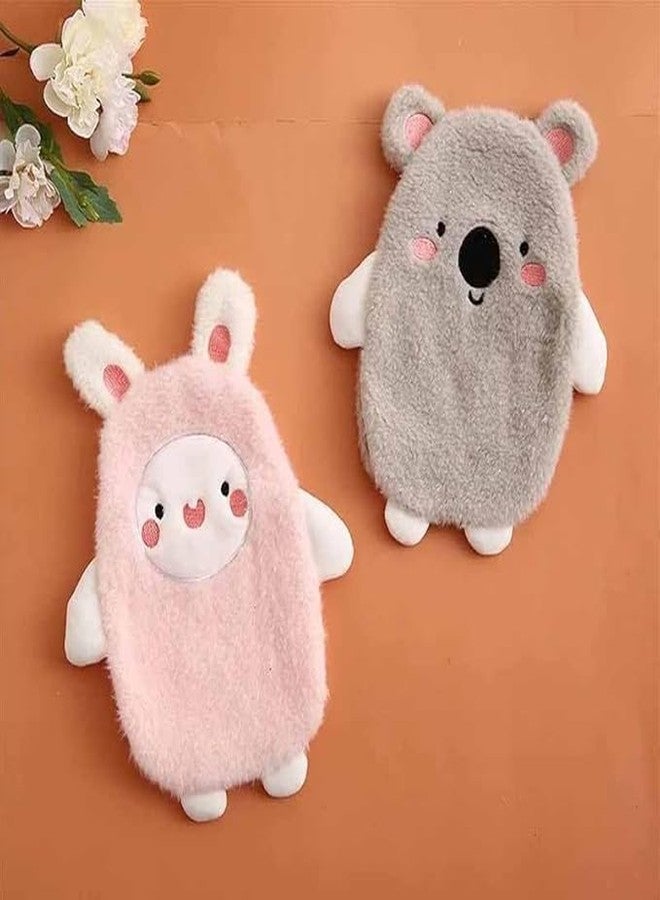 YBN Cute Bunny Hot Water Bottle | Periods Cramps Relief Hot Waterbag | Reusable, Comfort, Warm Bag for Back, Neck, & Abdominal Pain -30 CM (Pink) - Image 3