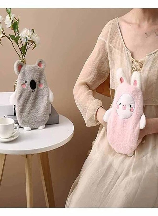 YBN Cute Bunny Hot Water Bottle | Periods Cramps Relief Hot Waterbag | Reusable, Comfort, Warm Bag for Back, Neck, & Abdominal Pain -30 CM (Pink) - Image 4