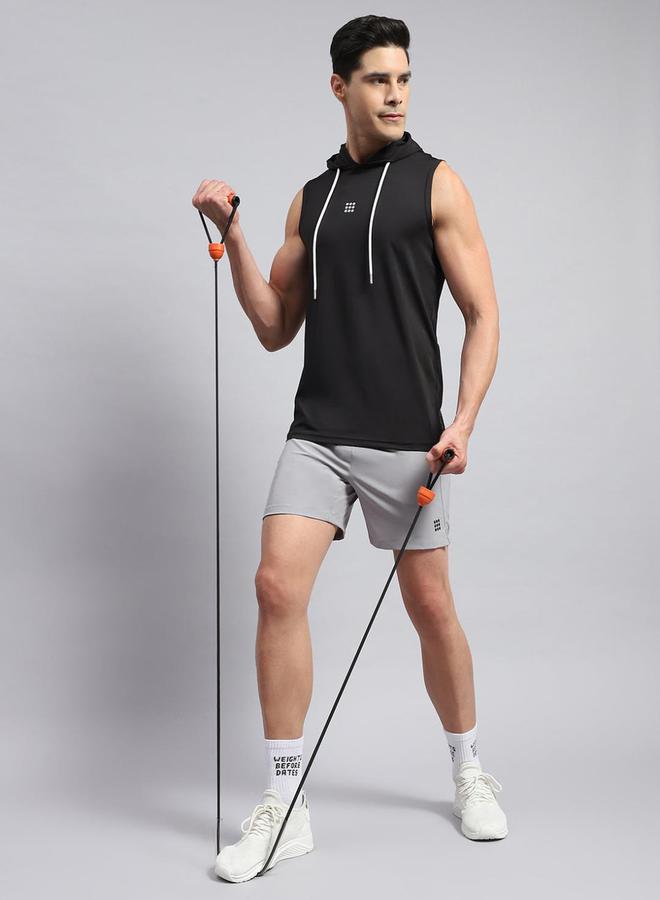 Rock.it Men Black Sleeveless Hooded TShirt - Image 5