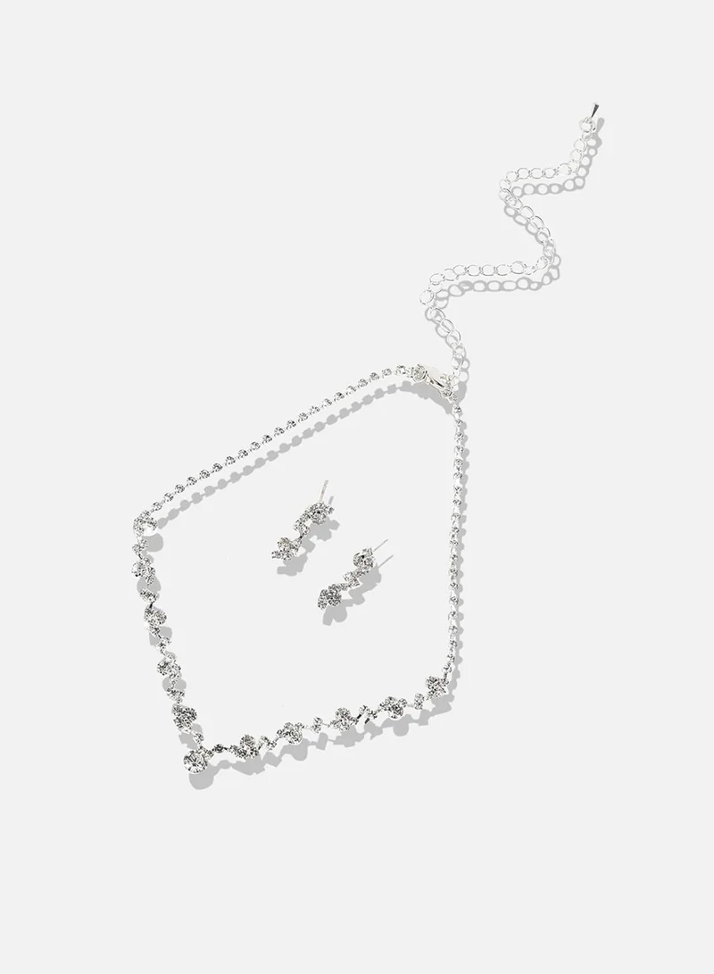 SOHI Opulent Stone Artificial Necklace Jewellery