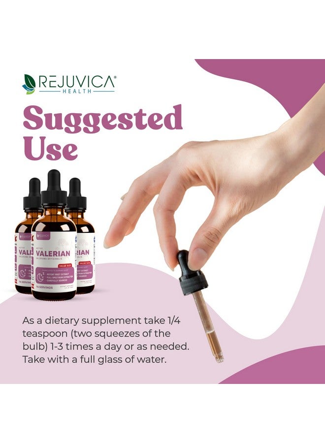 Rejuvica Health Rejuvica Health Active Valerian - Advanced Valerian Extract - Made with Whole Valerian - Liquid Delivery for Better Absorption  - Image 4
