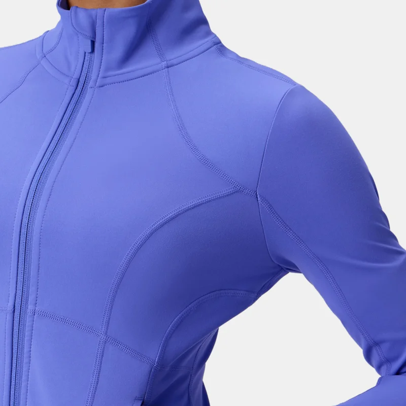 Fabletics Blue Women's Perfect Storm Cropped Train Jacket for Women | Best Price UAE
