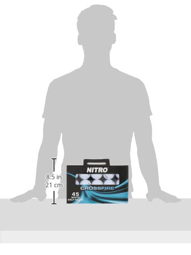 Nitro باقة كرات جولف نيترو كروس فاير 45 كرة، بيضاء - Image 2