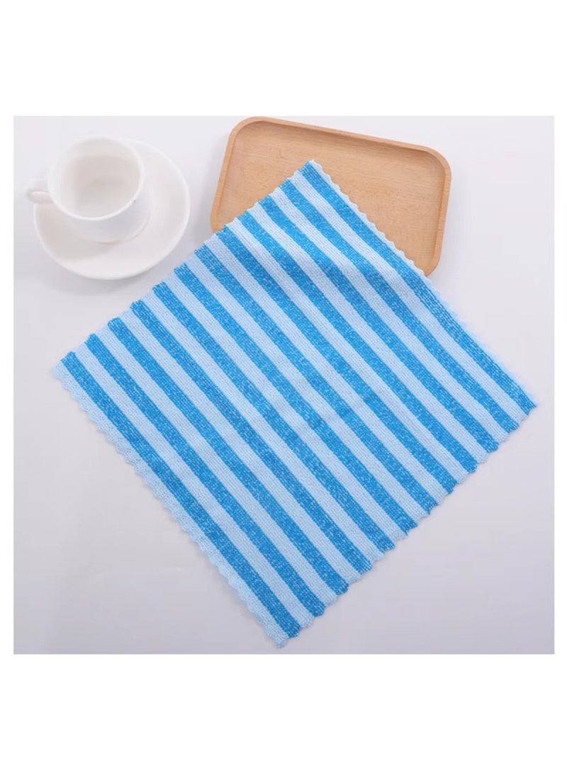 هابي هوم مناشف مطبخ عالية الامتصاص لغسل الأطباق وتنظيف الأسطح – مناشف أطباق فائقة الجفاف وسريعة الامتصاص للاستخدام اليومي، نسيج قوي ومتين، عبوة من 10 قطع مقاس 30×30 سم لتنظيف وتجفيف الأواني والمطبخ - Image 5