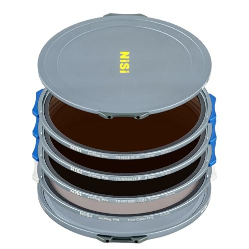NiSi JetMag Pro Landscape ND Kit 95MAG Magnetic Filters Includes Full Spectrum Neutral Density 3610 Stops True Color CPL 86mm95mm Adapters 2X Front Caps 1x Back Cap Caddy Pouch - Image 1