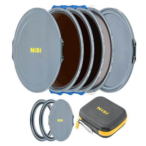 NiSi JetMag Pro Landscape ND Kit 95MAG Magnetic Filters Includes Full Spectrum Neutral Density 3610 Stops True Color CPL 86mm95mm Adapters 2X Front Caps 1x Back Cap Caddy Pouch - Image 3
