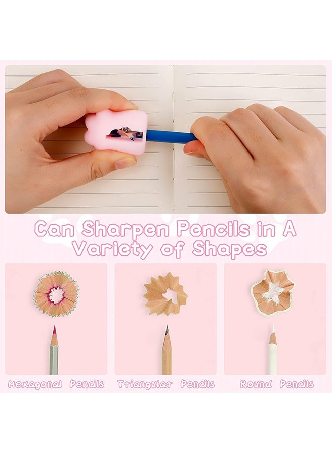 كوانتوم أربع قطع من مبراة أقلام رصاص يدوية على شكل مخلب قطة، مناسبة للأطفال، للمكتب والمنزل والمدرسة - Image 4