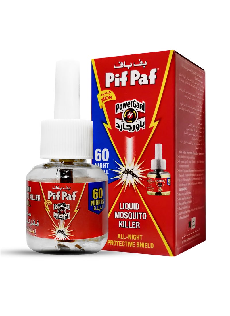 Pif Paf - Power Gard 60 Nights Liquid Mosquito Killer Refill 45 ml - Image 1