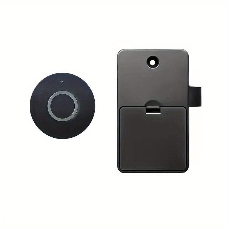 Keyless Smart Fingerprint Drawer Lock Round Easy Install No Batteries Included - Image 5