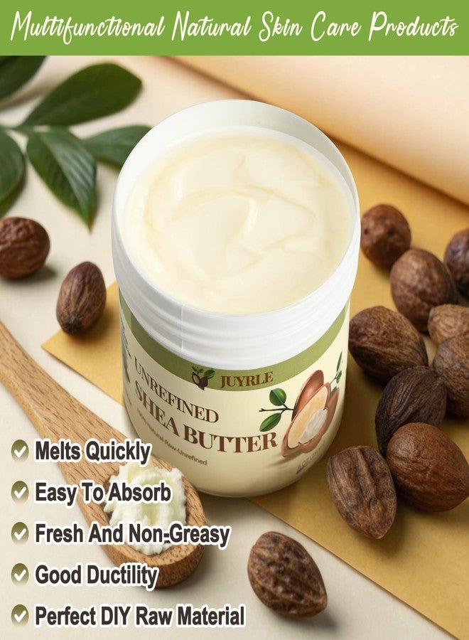 JUYRLE Shea Butter Raw Organic- Pure & Raw Virgin Unrefined, African Shea Butter for Hair, Extremely Dry Skin, DIY Whipped Moisturizing Body Lotion, Body Butter for Women and Men- 16oz - Image 3