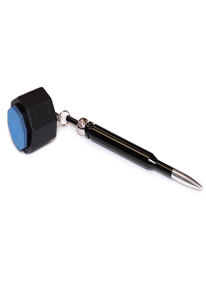 OKKO Octagon Bullet Billiard Pool Cue Chalk Pocket Holder Black - Fits Predator Chalk - Image 2