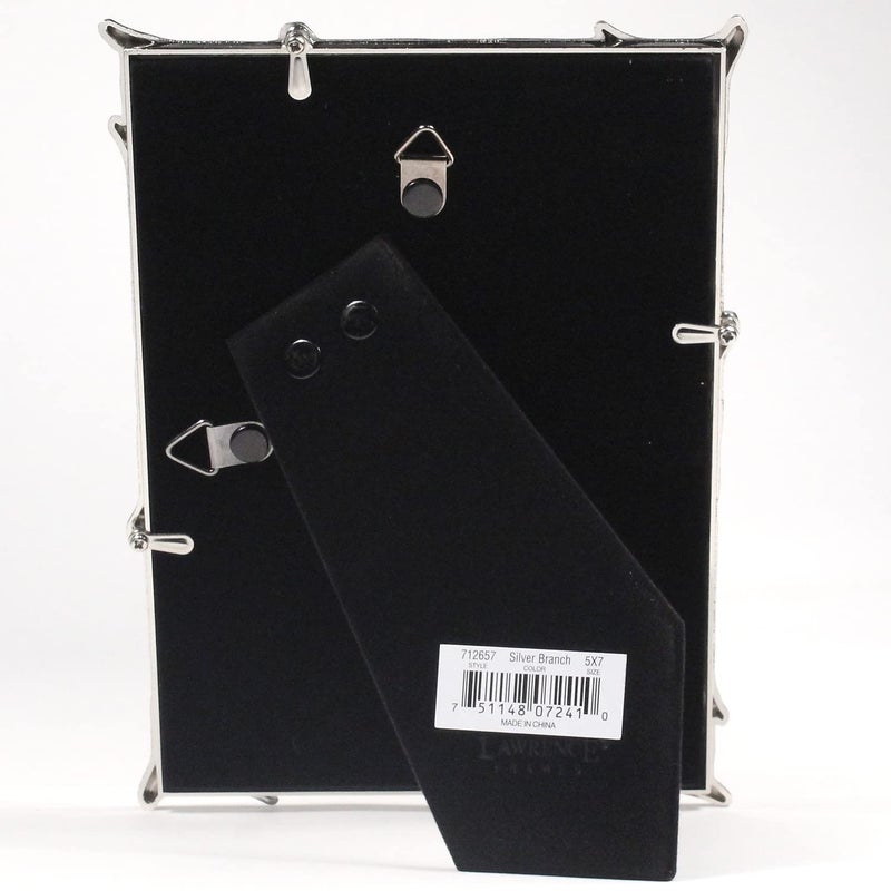 Lawrence Frames 712657 5x7 Silver Metal Natural Branch Design Picture Frame - Image 2