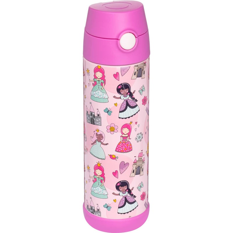 Snug Insulated Kids Water Bottle with Straw & Spout - Double-Wall Stainless Steel, Leakproof, Easy-Flip Lid - For School, Travel, Toddlers & Big Kids - Princess, 17oz - Image 4