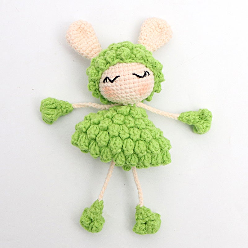 Finished Handmade Crochet Doll Knitted Hanging Doll Hanging Wool Woven Lamb Pendant Keychain Doll Pendant - Image 1