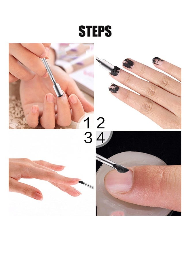 5-Piece Cuticle Spoon Pusher Remover Cutter Nail Nipper Set,Silver - Image 4