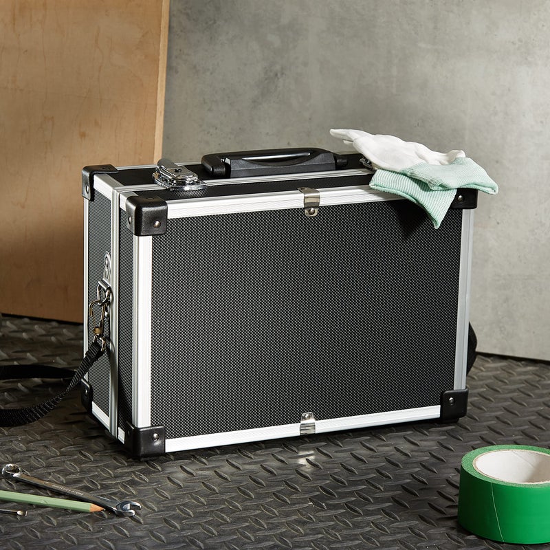 Perel 1821-N Aluminium Tool Case, 320 x 230 x 155 mm - Image 2