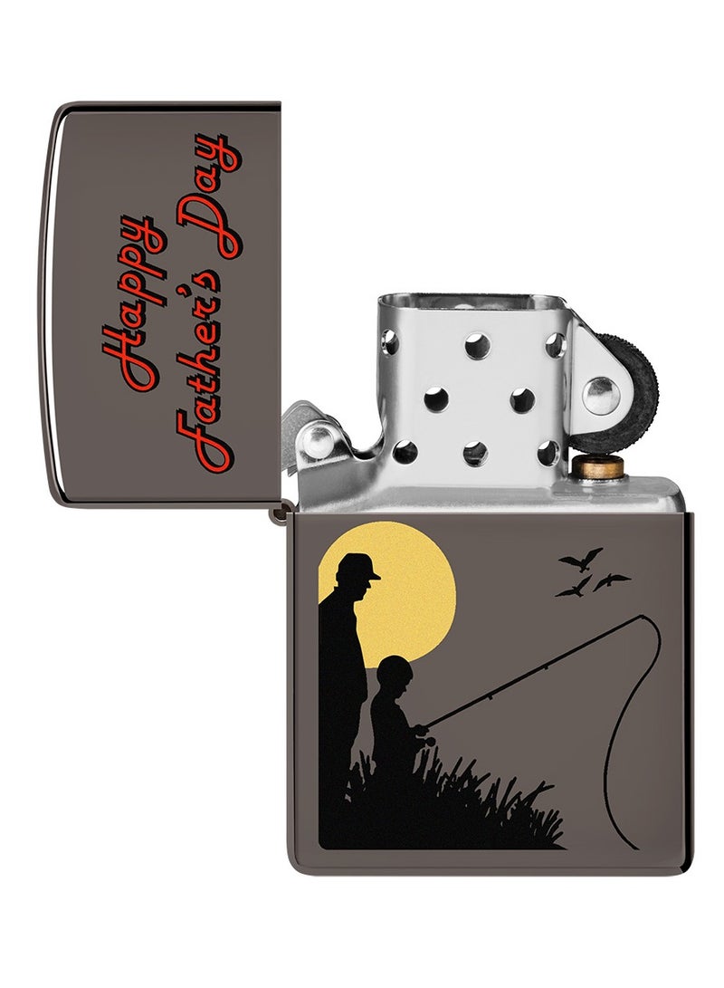 Zippo ولاعة مقاومة للرياح سوداء بمناسبة عيد الأب Ci418848 150 - Image 4