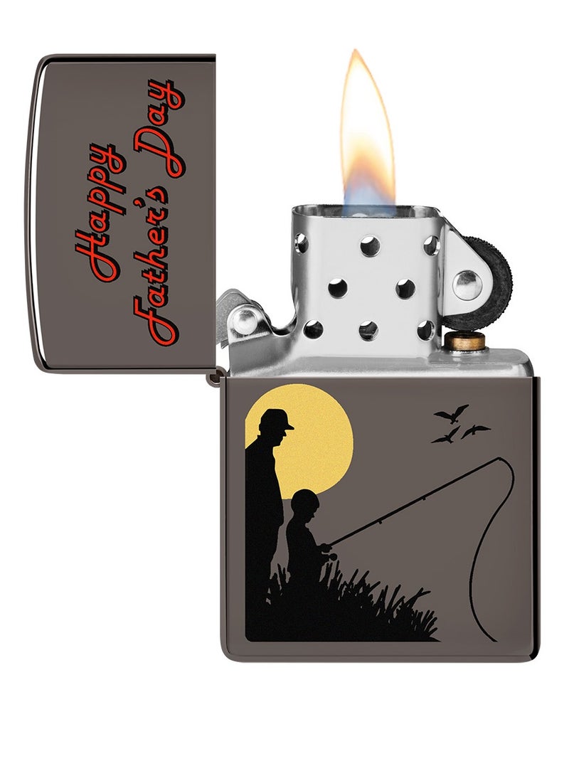 Zippo ولاعة مقاومة للرياح سوداء بمناسبة عيد الأب Ci418848 150 - Image 3
