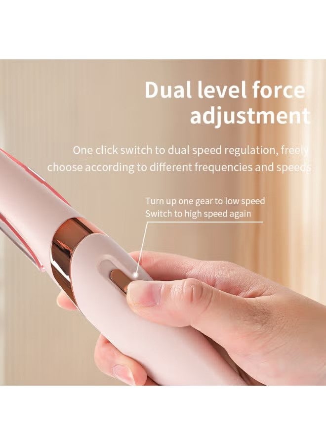 JS Electric Pedi Callous Remover, Electric Foot Grinder Electric Callus Remover with 2 Roller Heads for Removing Dead Skin and Calluses (Pink) - Image 5