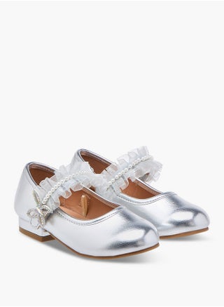 Girls Ruffle Detail Ballerina Shoes with Hook and Loop Closure - pzsku/Z9A59D3F06463C3F3CC2DZ/45/1744188495/7a2580d9-1029-45f0-b836-14f1f0deefe6