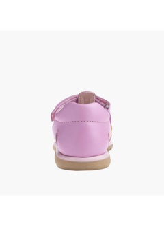 Pablosky Girls' Braided Sandals with Hook and Loop Closure  - Image 5