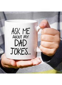 Funny Mug - Ask Me About My Dad Jokes 12 Oz Ceramic Coffee Mugs - Funny, Sarcasm, Sarcastic Pregnancy Announcement Reveal Birthday Gifts For New Father, Husband, Boyfriend, Friends, Coworkers - pzsku/Z9A59DA0DFA682AFF41EEZ/45/_/1721547942/00ae4b88-4802-4d4e-9835-c83ba592f1c1