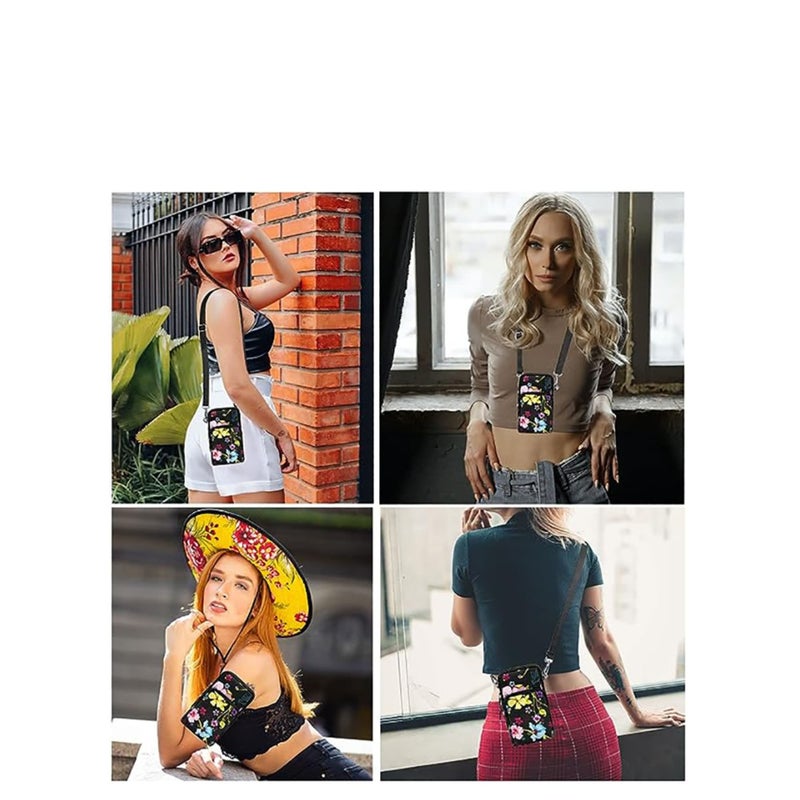 SOLARAE Women Crossbody Phone Purse Bags-Mini Waterproof Multifunction Wallet Shoulder Bag - Image 2