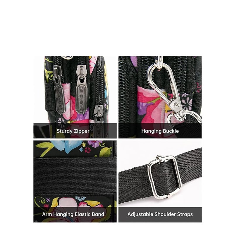 SOLARAE Women Crossbody Phone Purse Bags-Mini Waterproof Multifunction Wallet Shoulder Bag - Image 4