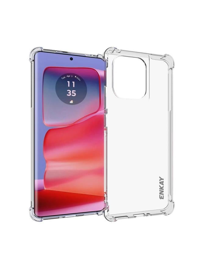 The Bros Case For Motorola Edge 50 Pro 5G Hat-Prince Transparent TPU Shockproof Phone Case