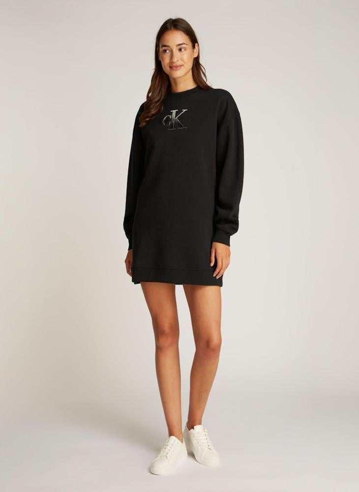 Calvin Klein Jeans Oversized Sweatshirt Dress - Image 1