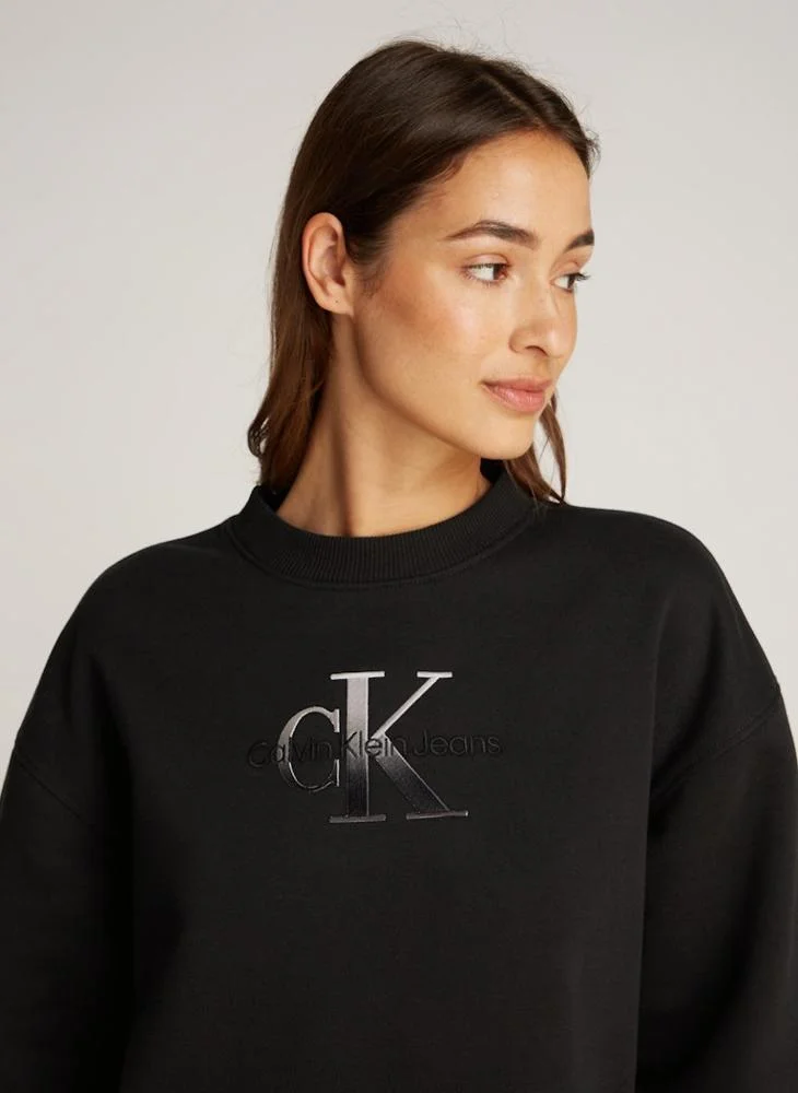 كالفن كلاين جينز Oversized Sweatshirt Dress