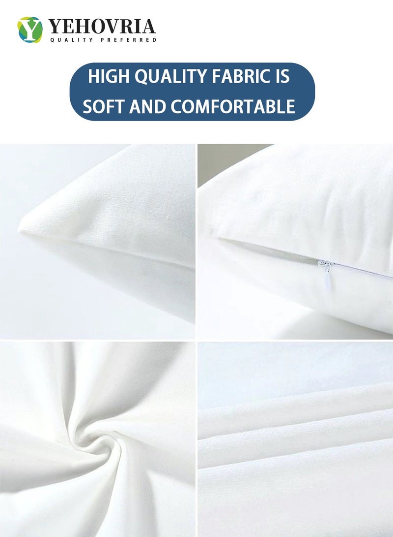 YEHOVRIA Cushion Covers Set of 4, Throw Pillow Cover, Modern Decorative Couch Pillow Case 45cm x 45cm, For Living Room Sofa Car Couch Bed Pillowcases 18x18 inches（Double sided pattern) - Image 5