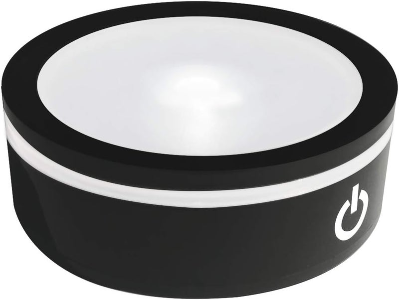 EUSTUMA LED Light Base Non-slip Round Display Stand In A Variety of Colors,Suitable for Glass Crystal Spherical Artwork,Holiday Party Decoration.(Notice:Not rotating) - Image 1