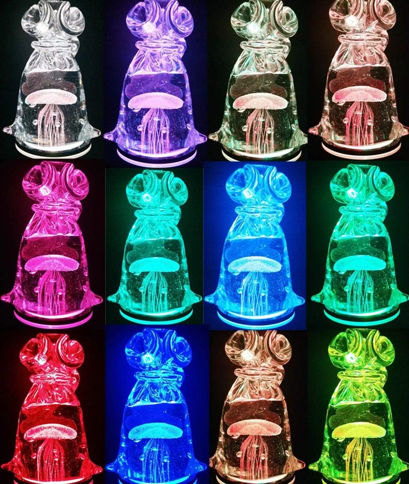 EUSTUMA LED Light Base Non-slip Round Display Stand In A Variety of Colors,Suitable for Glass Crystal Spherical Artwork,Holiday Party Decoration.(Notice:Not rotating) - Image 5