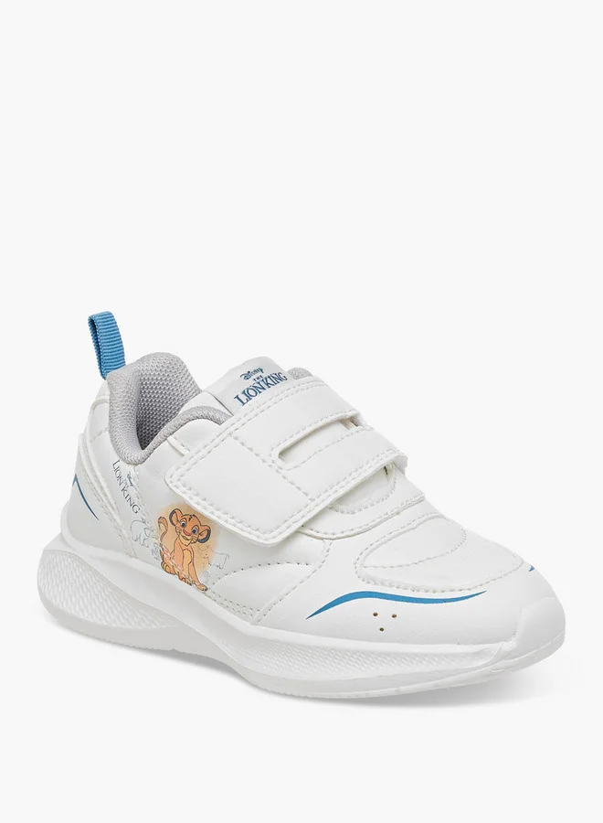 Disney Boys The Lion King Print Sports Shoes with Hook and Loop Closure