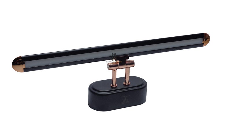 Mufasa 12 Watts Black Body Rose Gold Finish LED Photo Frame Bathroom Mirror Vanity Dressing Table Light Adjustable Head with 3 Step Light - Image 5